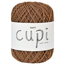 Knitt QP Cupra 編織線 70g, 1個, 21 卡其棕