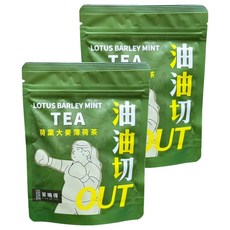 茶曉得 油油切OUT 荷葉大麥薄荷茶, 2個, 3g, 10個裝
