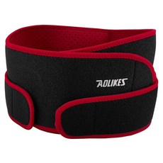 AOLIKES 輕量版可調式雙層護腰 7995, 紅黑色, 1個