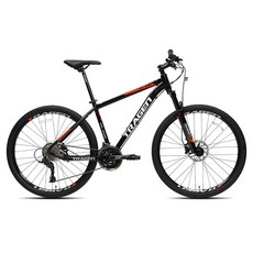 트라젠 TM3500 27 MTB 알루미늄 디스크 브레이크 14.4kg 신장 160cm~180cm 방문설치, 블랙 + 레드, 180cm, 1개