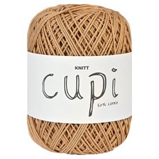 Knitt Qupy Cupra 編織線 70g, 1個, 26 深米色