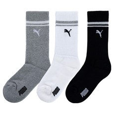 푸마 아동용 더 길고 푹신한 아소트 스포츠 크루양말 3종 세트 PU-K15