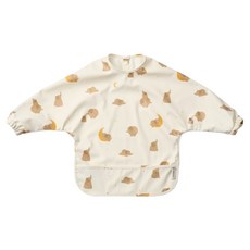 LIEWOOD 嬰幼兒多功能圍兜, 米色 大象, 1個, 1入