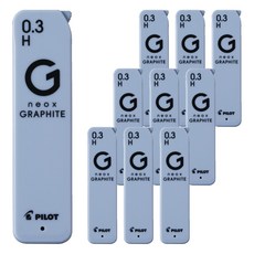 파이롯트 네옥스 그라파이트 샤프심 H, 10개, 0.3mm