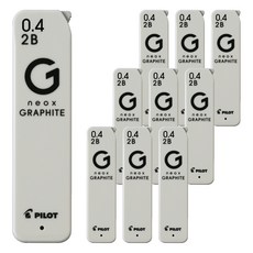 PILOT 百樂 Neox石墨筆芯 2B, 0.4mm, 10個