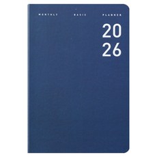 아르디움 2026 먼슬리 베이직 플래너, 네이비피오니, 1개