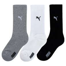 푸마 아동용 더 길고 푹신한 아소트 스포츠 크루양말 3종 세트 PU-K16
