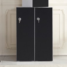 가구의가치 분리형 하부장 일반볼키 캐비닛, LPM 블랙, 1단