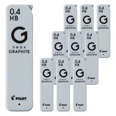 파이롯트 네옥스 그라파이트 샤프심 HB, 0.4mm, 10개