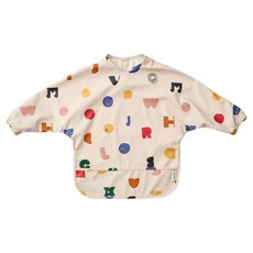 LIEWOOD 嬰幼兒多功能圍兜, 紅色 Characters, 1個, 1入