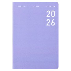 아르디움 2026 먼슬리 베이직 플래너, 라이트퍼플, 1개