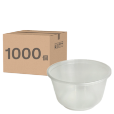盒作社 碗 透明款 FBM500, 1箱, 1000個裝