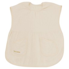 Yecomam 純棉紗布媽媽圍兜, 1個, 1入, 米色