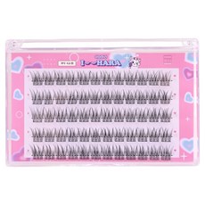 IHara 橫向5排Three Fixes假睫毛, 黑色, 1個