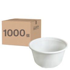 盒作社 碗 白色款 FBM400, 1箱, 1000個裝