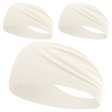 Gloverse 運動吸汗髮帶, 3個, 17 米色