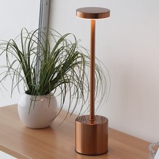 비츠조명 LED 무선 터치 스탠드 무드등, 로즈골드