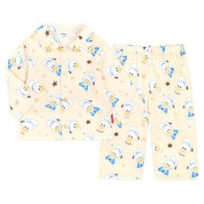 mollimelli friends 迪士尼 唐老鴨與黛西 晚安蜜桃絨睡衣 上下衣套組