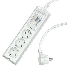 One Stop Zero Gap 扁平纖薄高容量線路斷路延長線 3孔, 3m, 1個, 白色