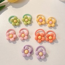 아기코끼리 미니링 머리끈 5종 2세트