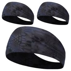 Gloas 防汗運動髮帶, 38 海軍藍蟒蛇紋, 3個