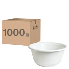 盒作社 碗 白色款 FBM360, 1箱, 1000個裝