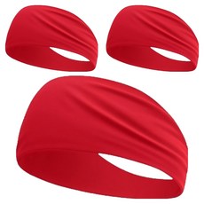 Glowus 運動吸汗髮帶, 3個, 18 玫瑰色