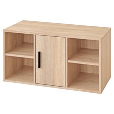 HOPMA 合馬家具 簡約單門四格櫃 G-MD800PMS, 淺橡木