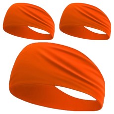 Gloverse 運動吸汗髮帶, 3個, 14 橘色