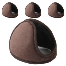 Wel-pick 運動防寒防風保暖耳罩, 棕色, 4個