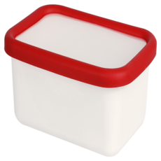 Quasi 瑞莎琺瑯長型保鮮盒 1080ml, 1個, 1個裝