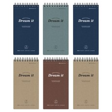 misoro 1800 可撕式記者筆記本 2470, 6個, 隨機出貨