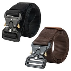 歐威尼 男士運動皮帶2件組, 1個, 黑色, 棕色