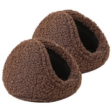 웰픽 스포츠 보온 귀마개, 딥브라운, 2개