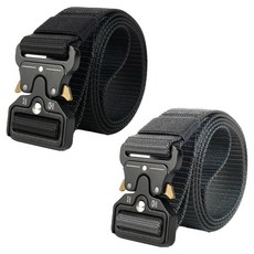 오웨니 남성용 스포츠 벨트 2종 세트, 블랙 + 그레이, 1세트