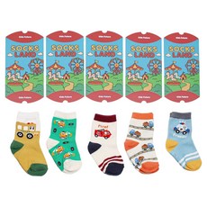 Kids FUTURE 兒童ㄅㄨㄅㄨ車襪子5雙 + 包裝盒5p禮盒組