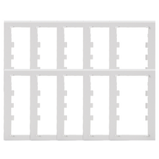 나노 전기 오딧세이 심플 2구 매입접지 보조대 화이트, 10개