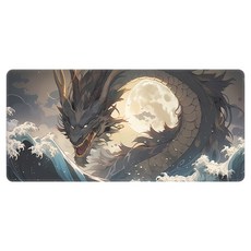 쇼핑닥터 애니메이션 초대형 게이밍 가정용 마우스장패드 400 x 900 x 4 mm, 암야흑룡, 1개