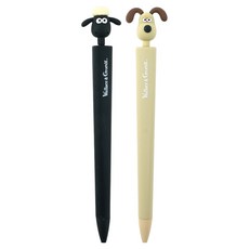 PINKFOOT 酷狗寶貝 第2彈 阿高 肖恩 三角自動鉛筆 2款組, 0.5mm, 1套