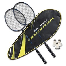 weinixun 보시카 배드민턴 라켓 2p + 셔틀콕 3p + 가방 세트 BL, 1세트, WNX-720(BL)