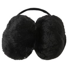 WELLPICK 運動防風可摺疊保暖耳罩, 黑色, 1個