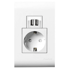 nano Odyssey 簡約單孔嵌入式插座 USB連接埠, 1個