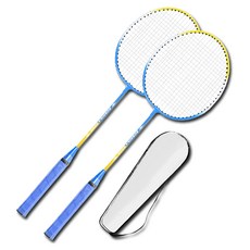 Weinixun 波西卡 羽球拍 2入 + 球袋組 BL, 1套, BSK-8008