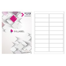 DS標籤 雷射噴墨 白色 DS3218, 100個, 18格