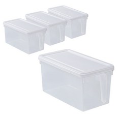 Tilhouse Pantry把手收納箱, 白色, 4個