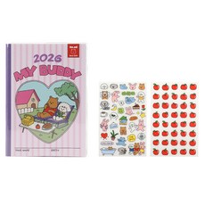 2026 My Buddy 手帳, 1個, 03 粉紅色