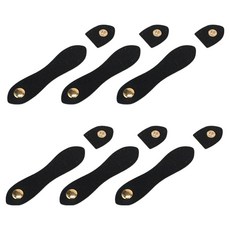 코히모 가죽가방 DIY 다이어리 만들기 스티칭 똑딱이 단추 6p 세트 5W0616, 블랙, 1세트