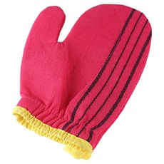 블랙조인 스크럽 때수건 목욕 타월, 빨간색, 1개, 1개입