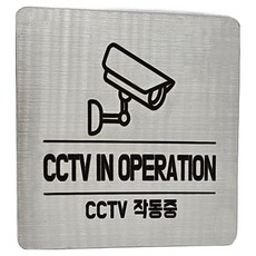 Jeepsaram 不鏽鋼標示牌, 1個, 銀色 監控錄影中