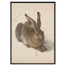 菠蘿選畫所 野兔 杜勒 AVAR4667B, 黑色